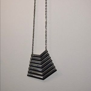 silver boho necklace